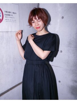 マノンヘアーデザイン(manon hair design..) ナチュラルピンク×ショートボブ