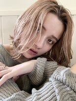 ネオリーブウリ 二子玉川店(Neolive uri)&nbsp;シアーベージュフリンジウエーブハイライト大人かわいい