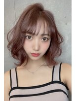 クーエフー(coo et fuu)&nbsp;フリンジウェーブの外ハネボブ♪カラーはココアブラウン♪藤沢