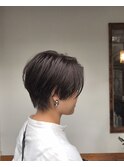 刈り上げ風ショートボブ