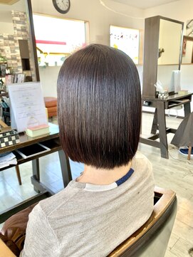 オレンジ(orange) 【orange大分賀来】アゴ下ストレートボブ