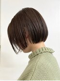 ミニボブ　ショートボブイルミナカラーアッシュブラウン20代30代