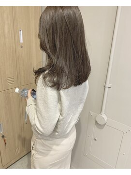 ローレンジウ(LOREN JU) 透明感髪質改善ベージュダブルカラーミルクティーグレージュ