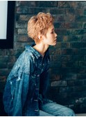 ショート×ハイトーン×アシメ/20代/30代/40代/水島/倉敷