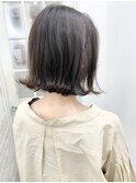 【外ハネワンレンボブ】【水越】韓国系 韓国 ベージュカラー