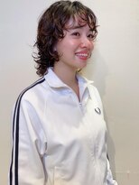トップヘアー アヴェニュー 刈谷(TOPHAIR Avenue)&nbsp;ミディアムウルフパーマでオシャレ度アップ/前髪パーマ