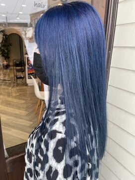 ヘア メイク ココ(hair make coco) ネイビーブルー♪♪♪