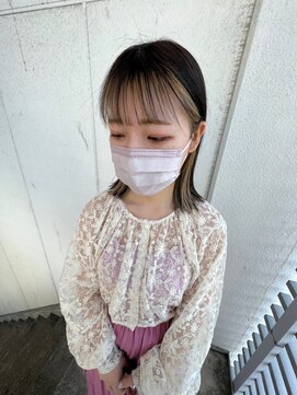 ジーナ セントラル銀座(Zina) 前髪＊インナーカラー＊ミルクティー【ZinaCENTRAL】