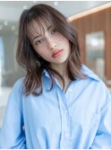 似合わせ大人かわいい小顔レイヤーひし形くびれブランジュ仕上げ