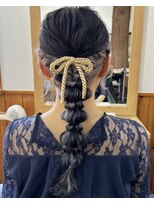 ヘアメイクエイト 丸山店(hair make No.8) << 担当 : AYAKA >> 結婚式お呼ばれアレンジ