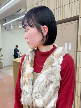 パークレーン アイス イヴェン(park lane ICI yeven) 顔まわりカット　ミニボブ　切りっぱなしボブ　前髪/rena