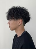 ツイストスパイラル/メンズカット/メンズパーマ/波巻きパーマ
