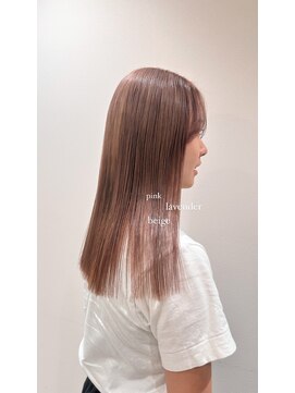 ガーランド (Garland) 暖色カラー/ピンクベージュ/前髪/レイヤーカット/原宿神宮前