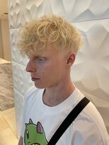 銀座マツナガ 浅草店&nbsp;くせ毛風パーマ×テーパーフェードスタイル