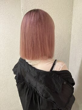 アジールヘア 所沢プロペ通り店(agir hair) パールピンクベージュこなれミディ前髪イメチェン所沢韓国練馬