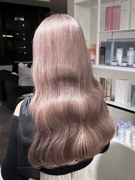 ベレーザ 渋谷(BELEZA) 10744ミルクティーベージュ韓国風巻きホワイトブロンドロング