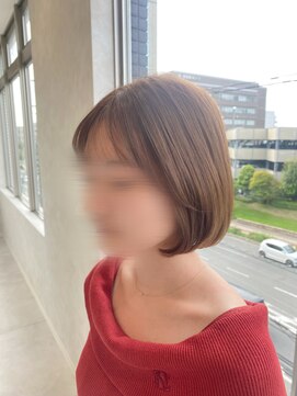 エレノア 枚方(Eleanor) ベージュカラー×大人韓国ボブ☆ SHIZUKU