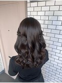 ハーフツイン 参列ヘア お呼ばれヘア デートヘア 推し活ヘア