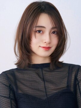 アグ ヘアー アシリ 千歳長都店(Agu hair asir) 《Agu hair》小顔ネビージュボブルフ×numberA.ベースケアミルク