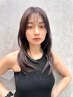 【冨田指名】艶と透明感を極める★韓国風カット＋上質髪質改善カラー￥13,200