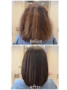 エトワール(etoile) 【 髪質改善 縮毛矯正 】フローディアモア酸性ストレート