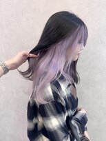 ロンド レア 天神大名店(Lond Le’a)&nbsp;ミディアムヘアデザインカラーフェイスフレーミング暗めカラー