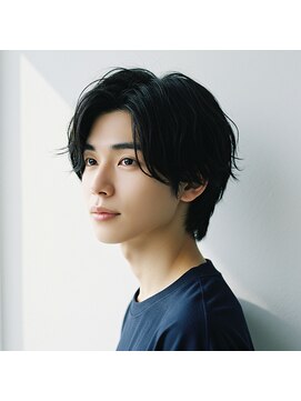 コトナ 越谷店 メンズカット/爽やかに動くフェザーパーマ/センターパート/越谷