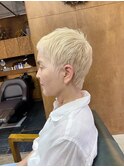 【山本智文】ベリーショートマダムブロンドカラー