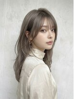 バーシャミ 博多(Baciami) 光に透けるシアーグレージュ×色っぽレイヤー