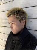 金髪スパイキーショートベリーショート