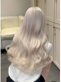 17025ミルクブラウンセミロングレイヤーモカブラウンワンホン