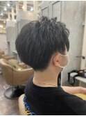 刈り上げショート　メンズ　ナチュラル