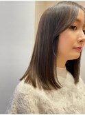 似合わせカットぱつんとロブ