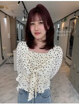 ヴィア 京都烏丸(Via)&nbsp;10代20代/チェリーレッド/髪質改善/ハイトーン/レイヤー
