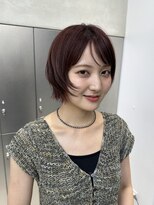 ザザ ZA/ZA 茗荷谷&nbsp;【夏の垢抜けNo.1】ボルドー×顔まわりカットが可愛い◎