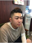 ベリーショートの七三スタイル!