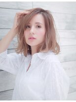 ヘアアンドメイク エジェリ(hair&make egerie) ハイトーン×セミウェットボブ ハイライト 恵比寿