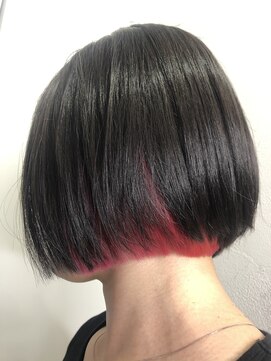 キルム(Qilm) ゲストスナップ◇インナーレッド◇お手入れ簡単ボブ◇Qilm山崎