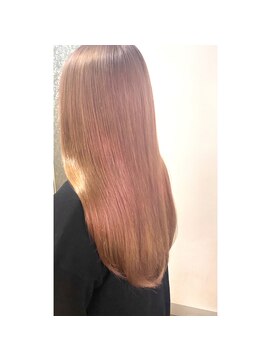 ジーナ 福岡千早(Zina) 【Zina】ピンクベージュ/艶カラー/20代30代40代