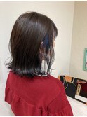 インナーカラーパープルブルー