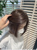 脱白髪染めハイライトグレージュ20代30代40代大人可愛い