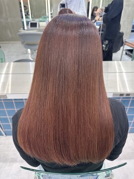 ロンドルーチェ 心斎橋(Lond luce) ダークアッシュ/ミディアムレイヤーカット［髪質改善/縮毛矯正］