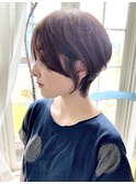 小顔丸みショート