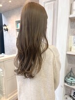 キャアリー(Caary)&nbsp;福山美容室Caary 柔らかくすみベージュゆるふわロング20代30代