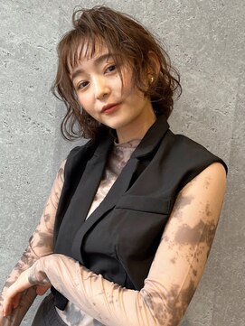 アース オーセンティック 武蔵小山店(EARTH Authentic) 前髪_レディース_武蔵小山_コテ巻き_ボブパーマ_小顔