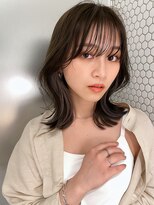 サイン 表参道(SIGN)&nbsp;韓国ヘアーハッシュカットレイヤーカットグレージュブリーチ無し