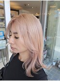 Wカラーミルクティーベージュブラウンホワイトブロンド