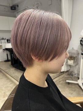 シー ヘアデザイン(see hair design) 髪質改善ヘアスタイル外ハネボブワイドバングワインレッド