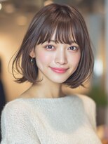 フラテロ(fratello)&nbsp;ミディアムボブ/ショコラグレージュ/艶髪