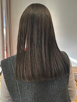 ケシキ 佐賀(keshiki)&nbsp;透明感ダークグレージュ/ロング/ストレート